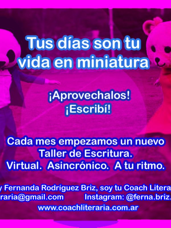 tus dias flyer taller mensual